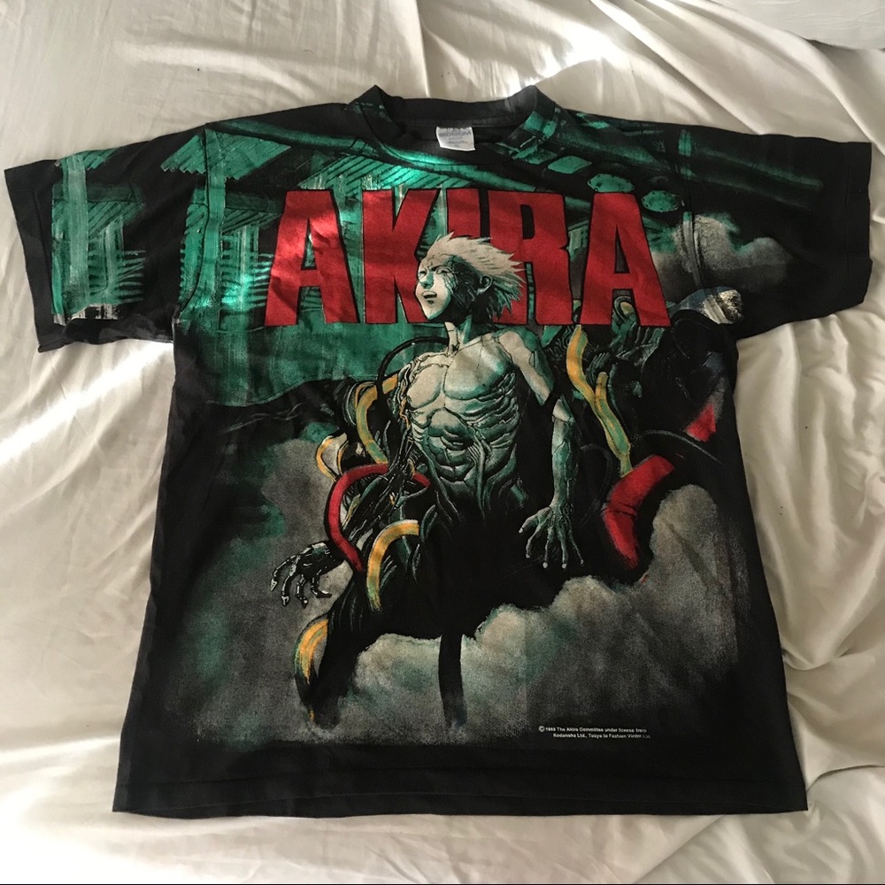 Vintage Akira Anime All Over Print Brockum bootleg